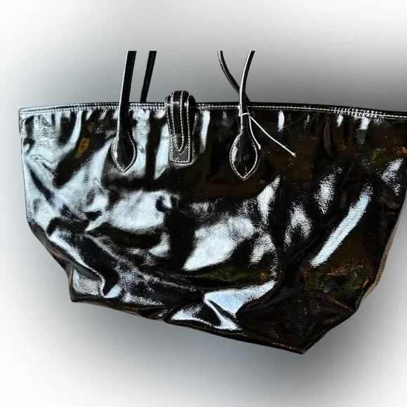 Dooney & Bourke Black Patent Leather Bag - Picture 4 of 8